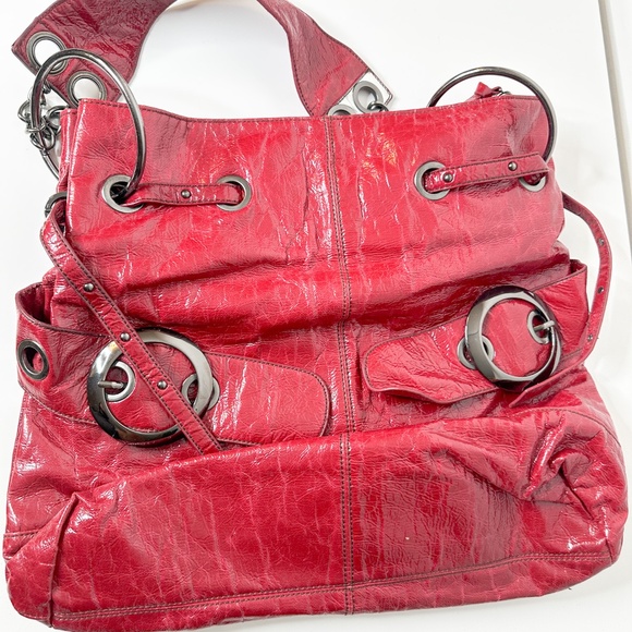 Big Buddha Large Y2K Patent Leather Purse - Picture 8 of 8